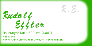rudolf effler business card